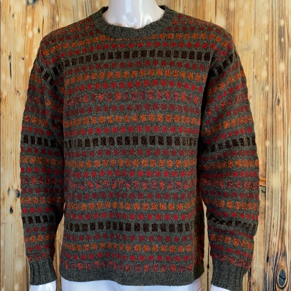 Norm Thompson 80s Vintage Geometric Print Sweater